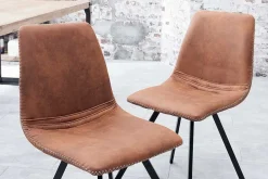 Retro Stuhl AMSTERDAM CHAIR vintage light brown Designklassiker