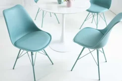 Retro Stuhl SCANDINAVIA MEISTERSTÜCK türkis