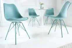 Retro Stuhl SCANDINAVIA MEISTERSTÜCK türkis