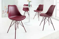 Retro Stuhl SCANDINAVIA MEISTERSTÜCK rot