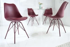 Retro Stuhl SCANDINAVIA MEISTERSTÜCK rot