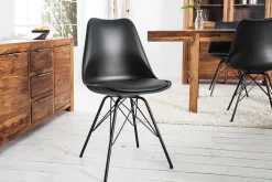 Retro Stuhl SCANDINAVIA MEISTERSTÜCK schwarz