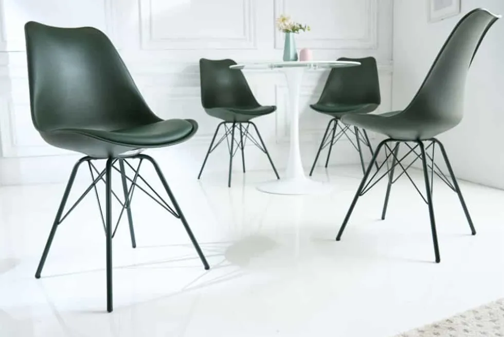 Retro Stuhl SCANDINAVIA MEISTERSTÜCK dunkelgrün