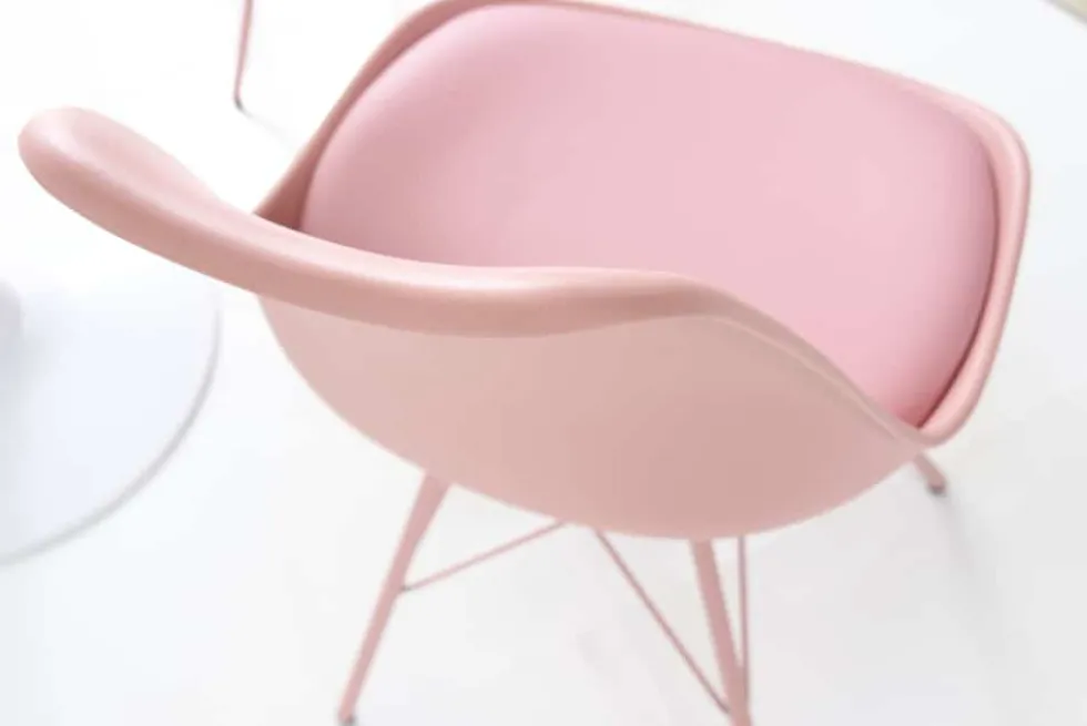 Retro Stuhl SCANDINAVIA MEISTERSTÜCK rosa