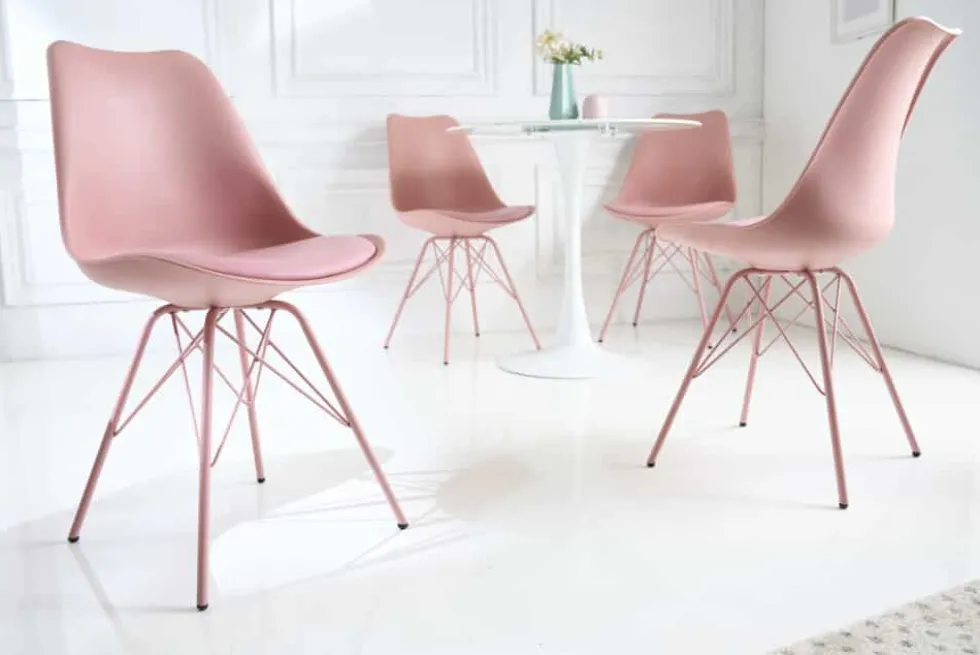 Retro Stuhl SCANDINAVIA MEISTERSTÜCK rosa
