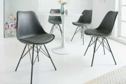 Retro Stuhl SCANDINAVIA MEISTERSTÜCK grau