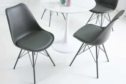 Retro Stuhl SCANDINAVIA MEISTERSTÜCK grau