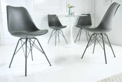 Retro Stuhl SCANDINAVIA MEISTERSTÜCK grau
