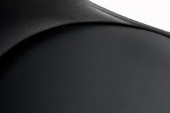 Retro Stuhl SCANDINAVIA MEISTERSTÜCK schwarz verchromtes Gestell