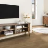 Retro TV-Board VALHALLA WOOD 160cm smoked Eichenholz Schiebetüren Lowboard