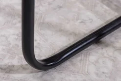 Runder Beistelltisch CASABLANCA 50cm messing gold schwarz Tablett abnehmbar klappbar