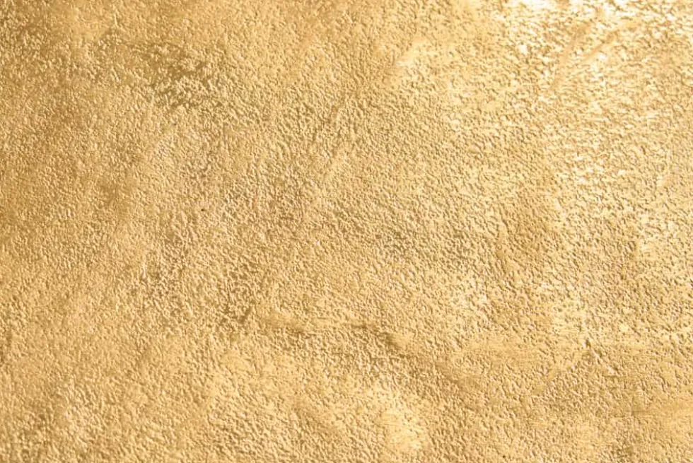 Runder Couchtisch ABSTRACT LEAF 75cm gold Metall filigrane Handarbeit Vintage Design