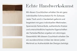 Runder Couchtisch INDUSTRIAL STORAGE 70cm weiß natur Massivholz mit Stauraum handmade