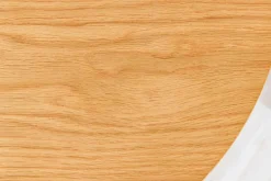 Runder Couchtisch VALHALLA WOOD 50cm natur Eichenholz Säulenfuß