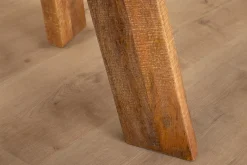 Runder Esstisch ART WOOD 100cm braun massiv Mangoholz