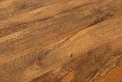 Runder Esstisch ART WOOD 100cm braun massiv Mangoholz