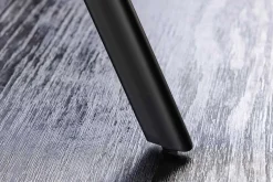 Runder Esstisch ATELIER 120cm natur Eiche schwarz Metall