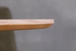 Runder Esstisch ATELIER 120cm natur Eiche schwarz Metall