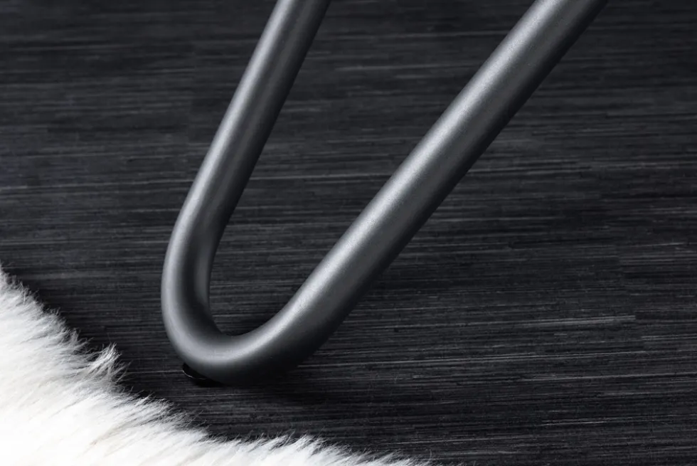 Runder Esstisch ELLIPSE 120cm Marmor weiß Keramik made in Italy Hairpin Legs