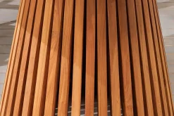 Runder Esstisch EMPIRE TEAK 140cm braun Teakholz Indoor Outdoor wetterfest