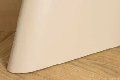 Runder Esstisch ORGANIKO 120cm cement greige mit skulpturalem Säulengestell