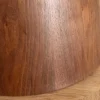 Runder Esstisch UNIQUE 120cm weiß grau braun Pandora Keramik Walnuss Säulenfuß