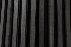 Runder Esstisch VALHALLA WOOD 140cm schwarz Eichenholz Säulenfuß