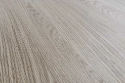 Runder Esstisch VALHALLA WOOD 120cm grau Eichenholz Säulenfuß