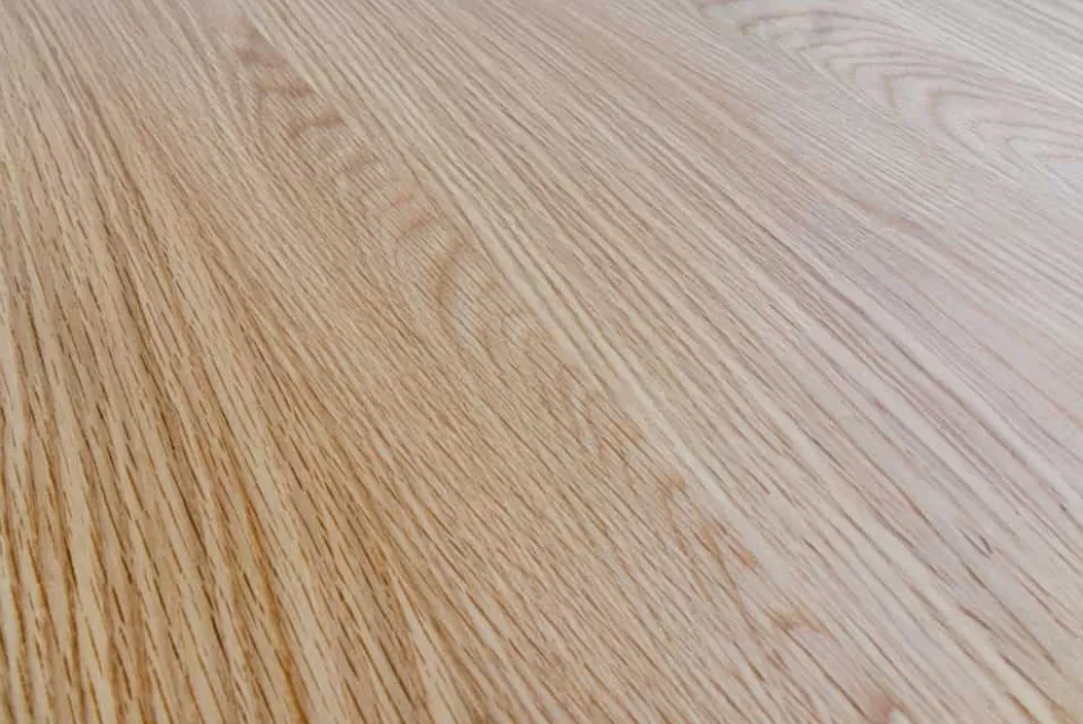 Runder Esstisch VALHALLA WOOD 120cm natur Eichenholz Säulenfuß