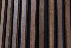 Runder Esstisch VALHALLA WOOD 140cm smoked Eichenholz Säulenfuß