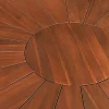 Runder Gartentisch KOPENHAGEN 140cm braun Akazienholz honey finish wetterfest