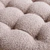 Runder Hocker MODERN BAROCK 50cm champagner Bouclé mit Stauraum