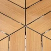 Runder In- und Outdoor Gartentisch DESIGNO 120cm natur Holz-Design anthrazit Metall