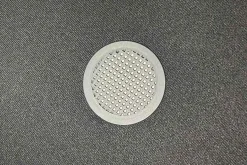 Runder Polsterhocker VOGUE 40cm senfgelb Samt mit Stauraum