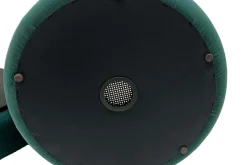 Runder Polsterhocker VOGUE 40cm grün Samt mit Stauraum