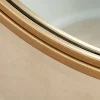 Runder Wandspiegel PORTRAIT 60cm gold Eisen handmade