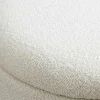 Scandinavische Polsterbank VOGUE 110cm weiß Bouclé schwarz Sitzbank mit Stauraum