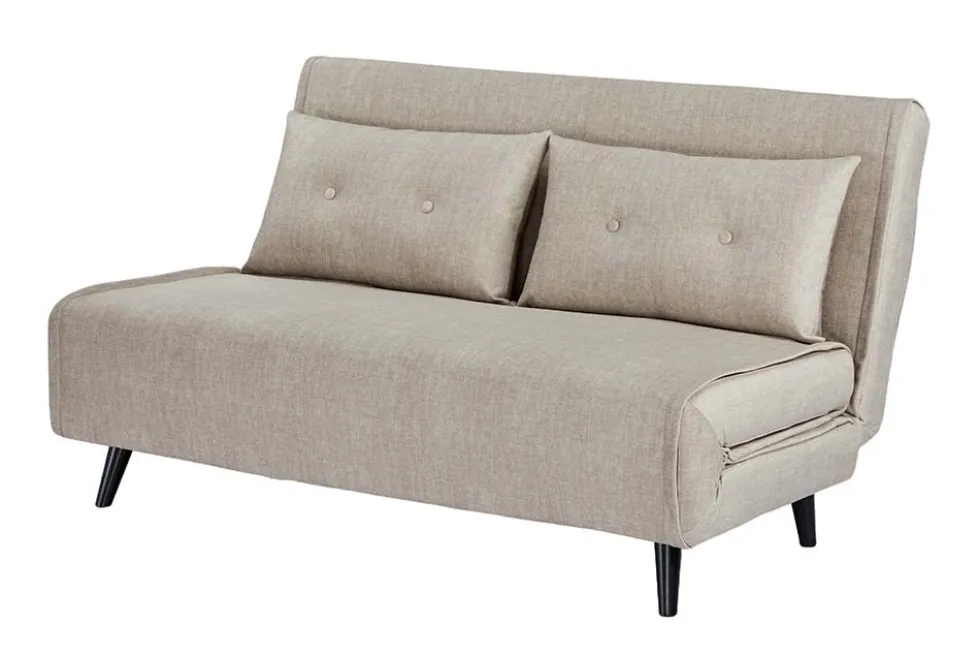 Schlafsessel SMART MULTIFUNCTION 140cm champagner Vogue Seiden Samtstoff