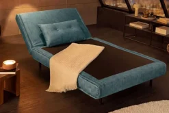 Schlafsessel SMART MULTIFUNCTION 100cm petrol Vogue Seiden Samtstoff