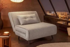 Schlafsessel SMART MULTIFUNCTION 100cm champagner beige Vogue Seiden Samtstoff