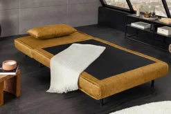 Schlafsessel SMART MULTIFUNCTION 100cm senfgelb Vogue Seiden Samtstoff