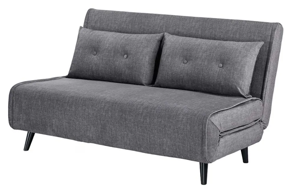 Schlafsessel SMART MULTIFUNCTION 140cm grau Vogue Seiden Samtstoff