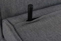Schlafsessel SMART MULTIFUNCTION 140cm grau Vogue Seiden Samtstoff