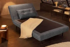 Schlafsessel SMART MULTIFUNCTION 100cm grau Vogue Seiden Samtstoff