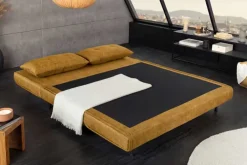 Schlafsessel SMART MULTIFUNCTION 140cm senfgelb Vogue Seiden Samtstoff