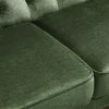 Schlafsofa MAISON BELLE AFFAIRE 220cm moosgrün Vogue Seiden Samtstoff 3-Sitzer