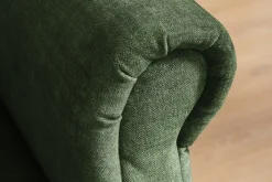 Schlafsofa MAISON BELLE AFFAIRE 220cm moosgrün Vogue Seiden Samtstoff 3-Sitzer