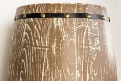 Shabby Chic Weinregal BODEGA 100cm natur Pinie Weinfass für 24 Flaschen