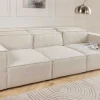 3-Sitzer Sofa BOSSA NOVA 260cm beige ocean Strukturstoff Couch inkl. Kissen