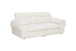 3-Sitzer Sofa SIXTH SENSE 210cm beige Bouclé-Strickstoff mit Nosagfederung und Daunenfedern